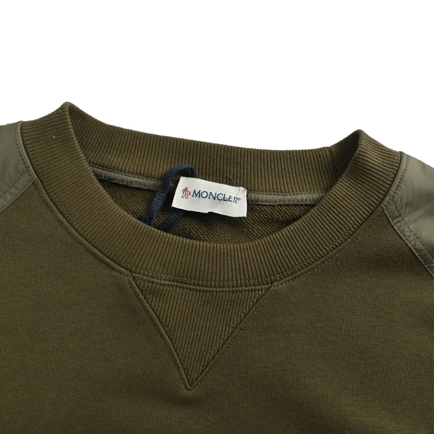 Moncler Olive Green Cotton Blend Sweatshirt - Afbeelding 4