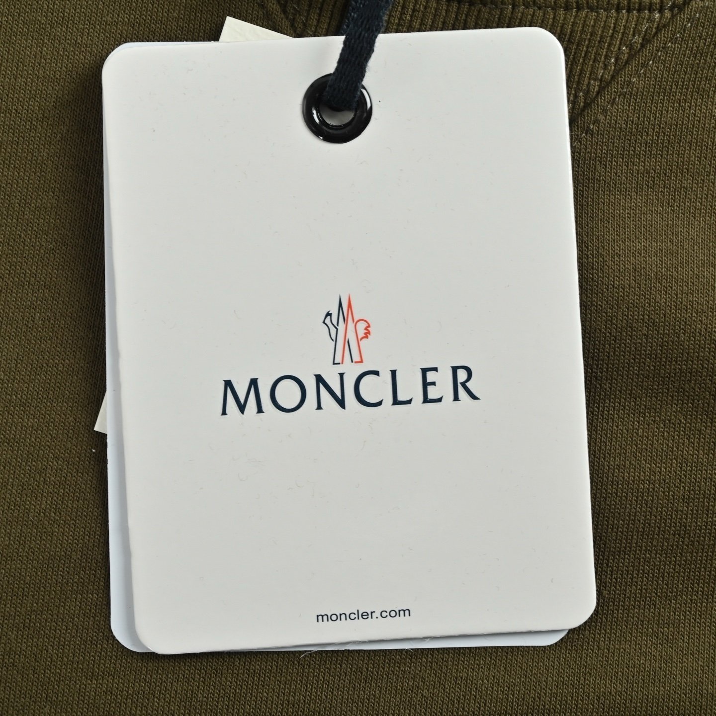 Moncler Olive Green Cotton Blend Sweatshirt - Afbeelding 5
