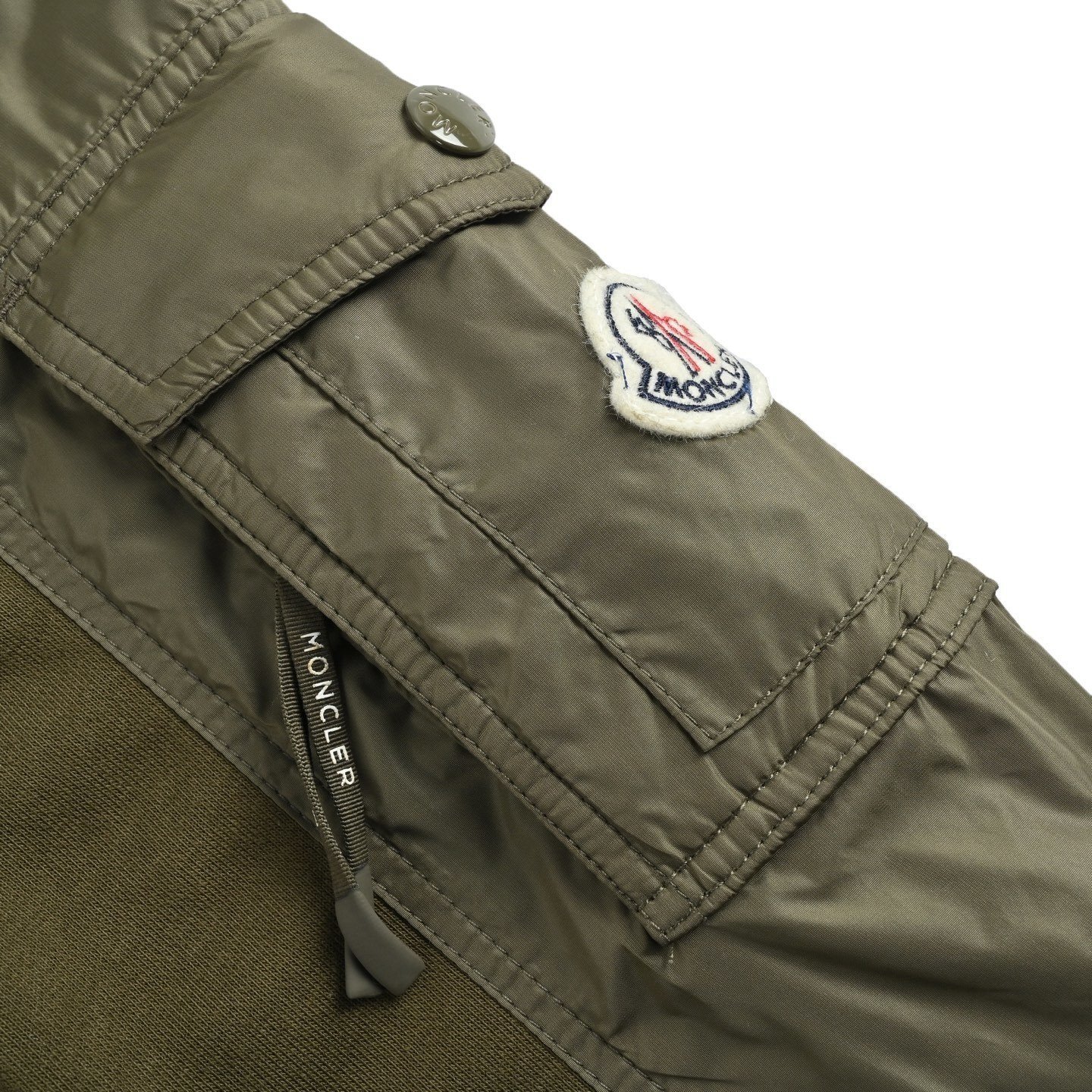 Moncler Olive Green Cotton Blend Sweatshirt - Afbeelding 7