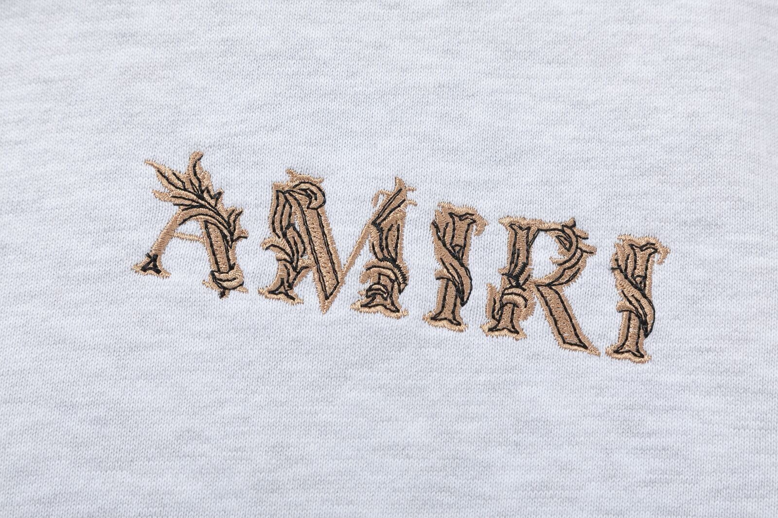 Amiri Baroque Logo Hoodie In Grey - Afbeelding 3