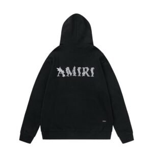 Alternative view of Amiri Baroque Logo Hoodie In Black