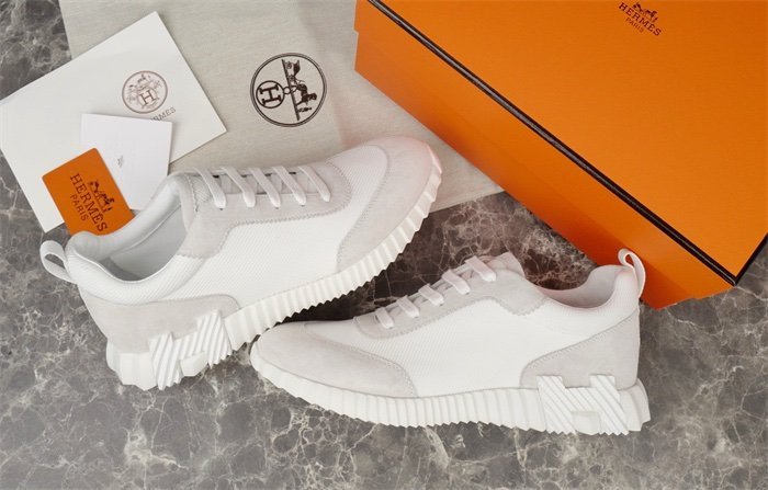 Hermes Bouncing Sneaker Full White - Afbeelding 4