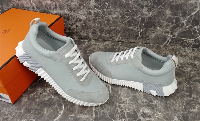 Hermes Bouncing Sneaker Grey Leather - Afbeelding 7