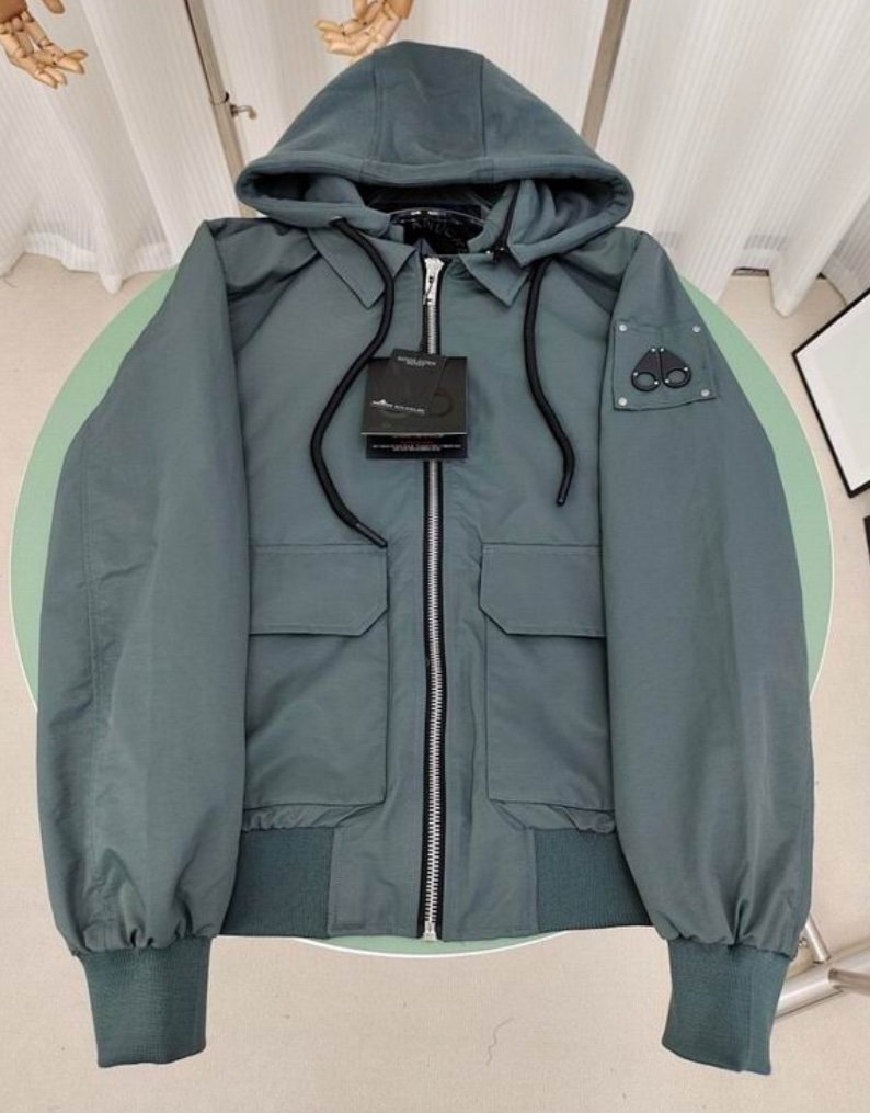Moose Knuckles Oxley Bomber Jacket In Grey - Afbeelding 2