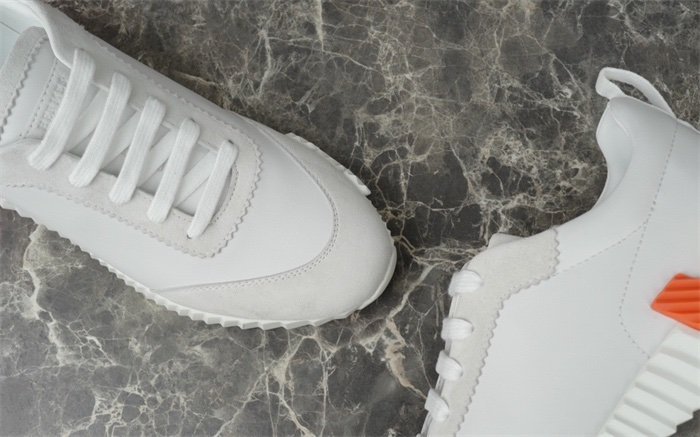Hermes Bouncing Sneaker White Orange - Afbeelding 7