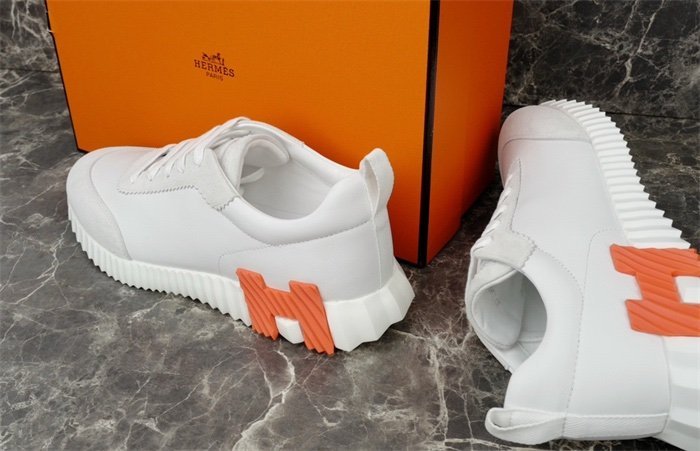 Hermes Bouncing Sneaker White Orange - Afbeelding 9