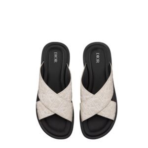 Dior Alias Sandal Beige Dior Gravity Outline Leather