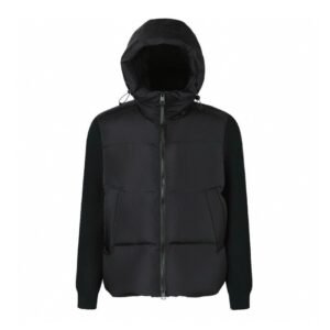 Canada Goose Hybride Grove Knit Hooded Jacket In Black
