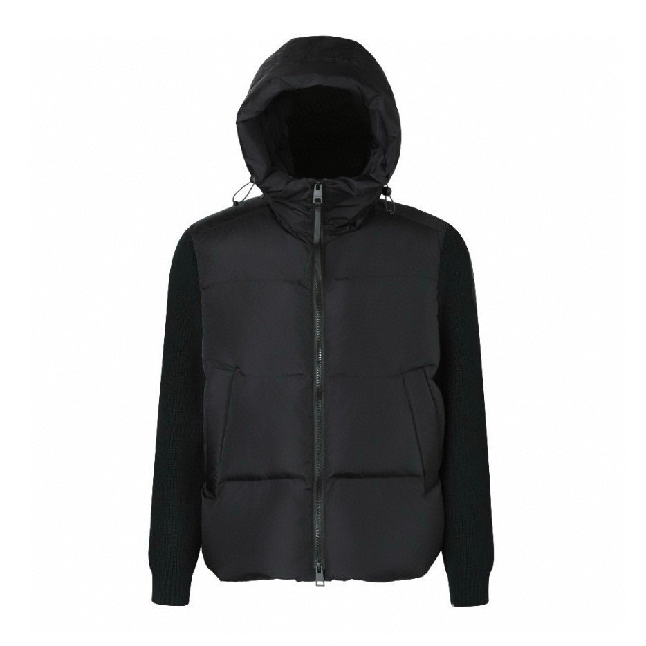 Canada Goose Hybride Grove Knit Hooded Jacket In Black