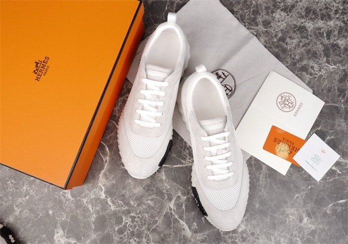 Hermes Bouncing Sneaker White Black H - Afbeelding 4