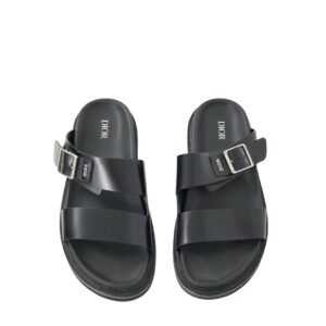 Dior Black Aqua Sandal  Leather Sandals