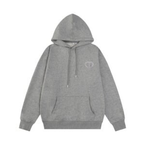 Dior CD Icon Hooded Sweatshirt In  Grey
