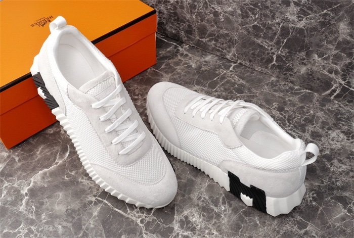 Hermes Bouncing Sneaker White Black H - Afbeelding 7