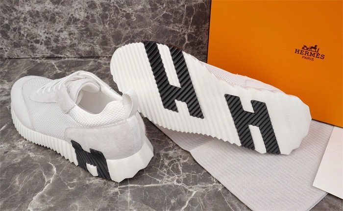 Hermes Bouncing Sneaker White Black H - Afbeelding 10
