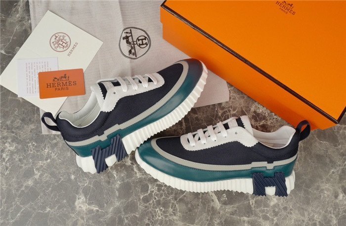 Hermes Bouncing Sneaker Navy White - Afbeelding 4