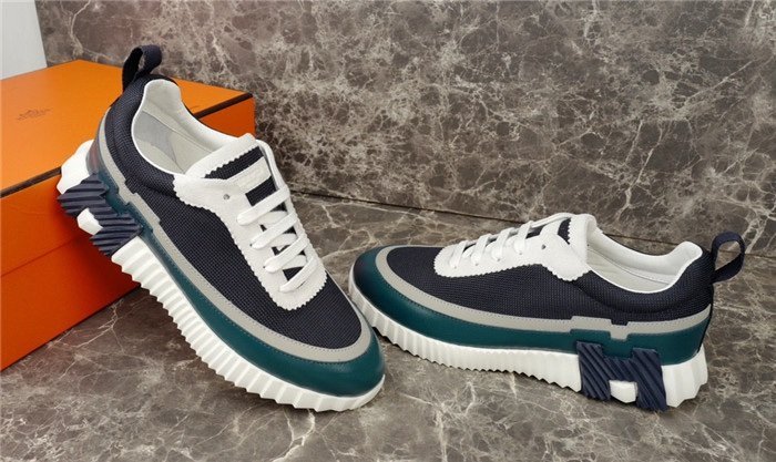 Hermes Bouncing Sneaker Navy White - Afbeelding 7