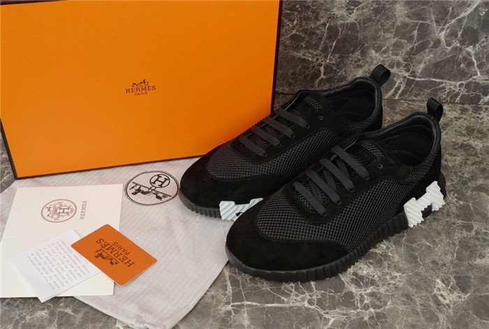 Hermes Bouncing Sneaker Black White H - Afbeelding 2