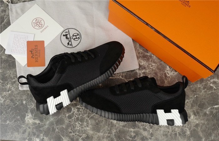 Hermes Bouncing Sneaker Black White H - Afbeelding 3