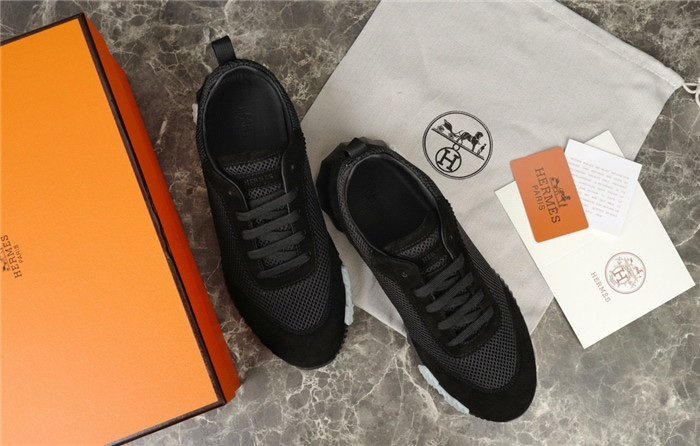 Hermes Bouncing Sneaker Black White H - Afbeelding 4
