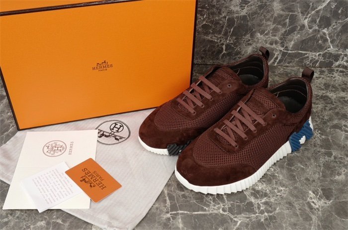 Hermes Bouncing Sneaker Brown Blue - Afbeelding 2