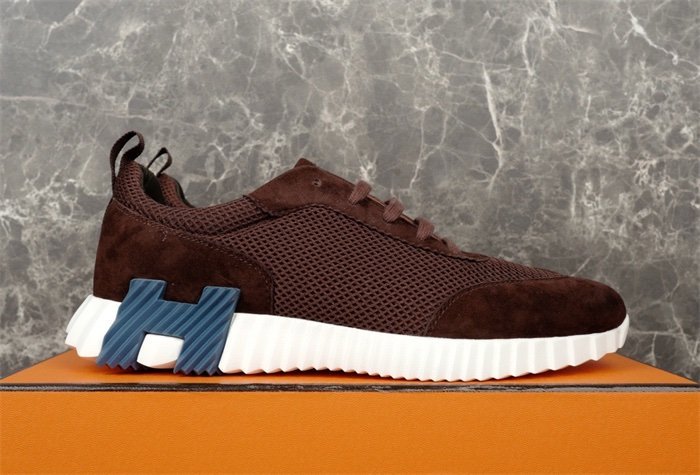 Hermes Bouncing Sneaker Brown Blue - Afbeelding 5