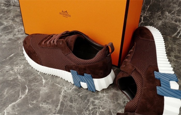 Hermes Bouncing Sneaker Brown Blue - Afbeelding 6