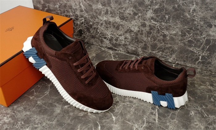 Hermes Bouncing Sneaker Brown Blue - Afbeelding 7