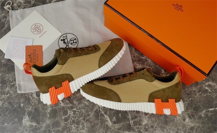 Hermes Bouncing Sneaker Green Orange - Afbeelding 2