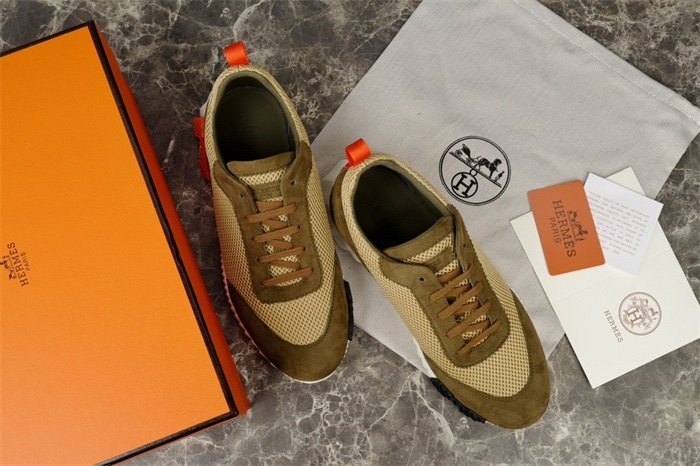 Hermes Bouncing Sneaker Green Orange - Afbeelding 4