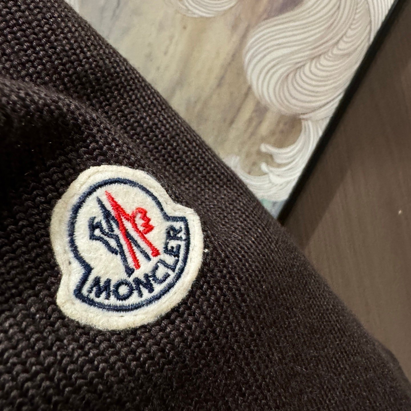 Moncler Padded Cotton Cardigan In Brown - Afbeelding 7