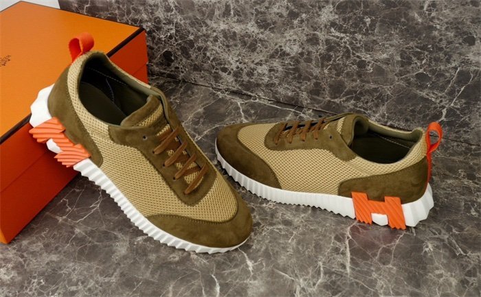 Hermes Bouncing Sneaker Green Orange - Afbeelding 7