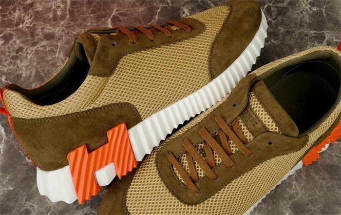 Hermes Bouncing Sneaker Green Orange - Afbeelding 8