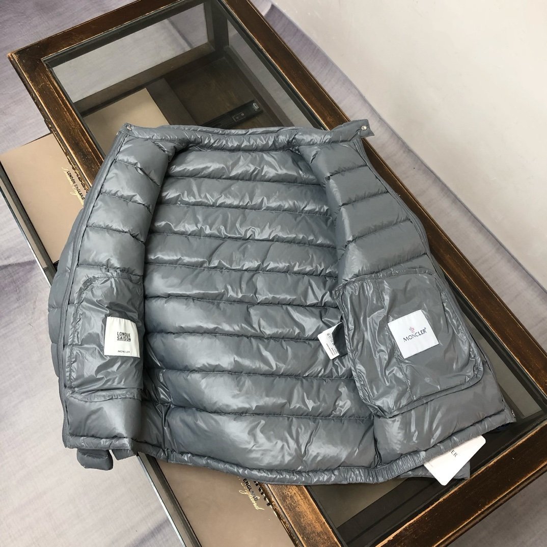 Moncler Acorus Down Jacket Silver Grey - Afbeelding 4