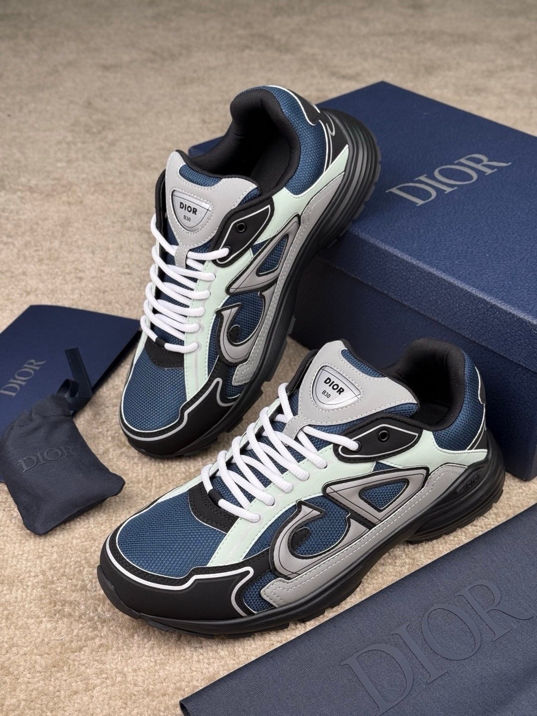 Dior B30 Reflective Blue/Grey Black - Afbeelding 4