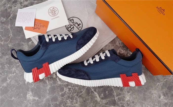 Hermes Bouncing Sneaker Navy Red - Afbeelding 10