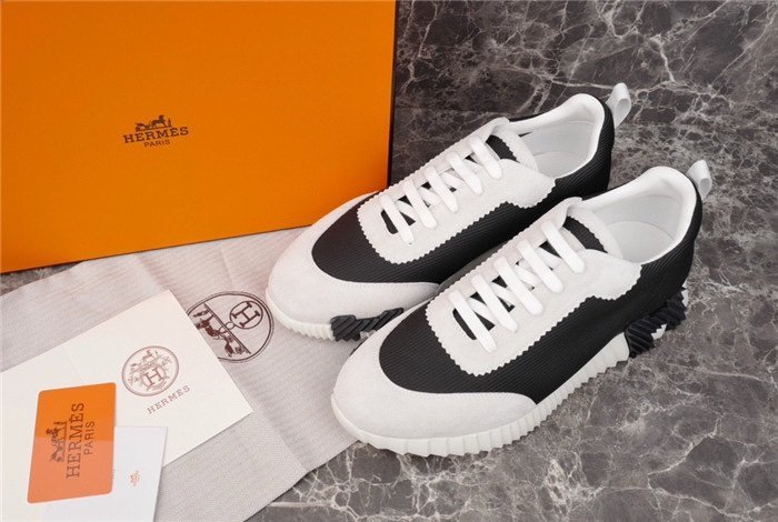 Hermes Bouncing Sneaker White/Black - Afbeelding 3