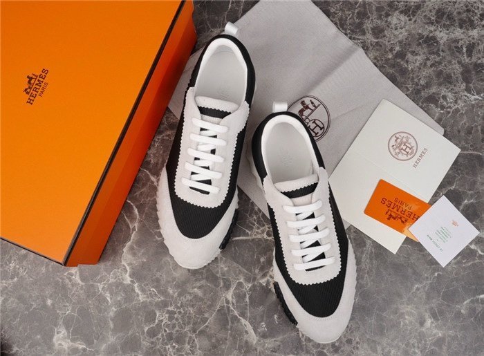 Hermes Bouncing Sneaker White/Black - Afbeelding 4