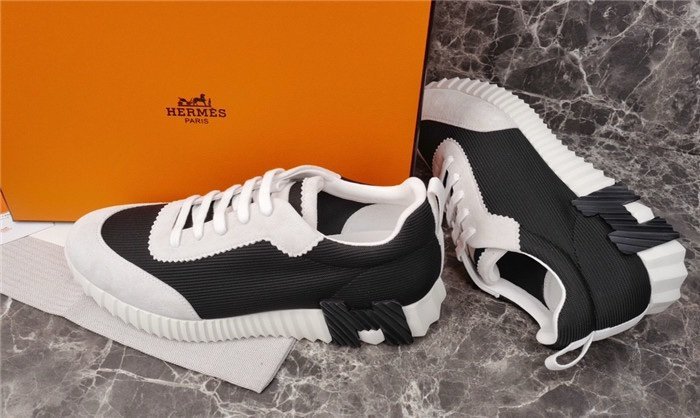 Hermes Bouncing Sneaker White/Black - Afbeelding 9
