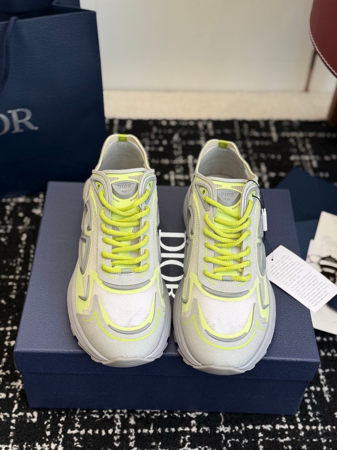 Dior B30 Countdown Tech Yellow/White Semi Transparant - Afbeelding 3
