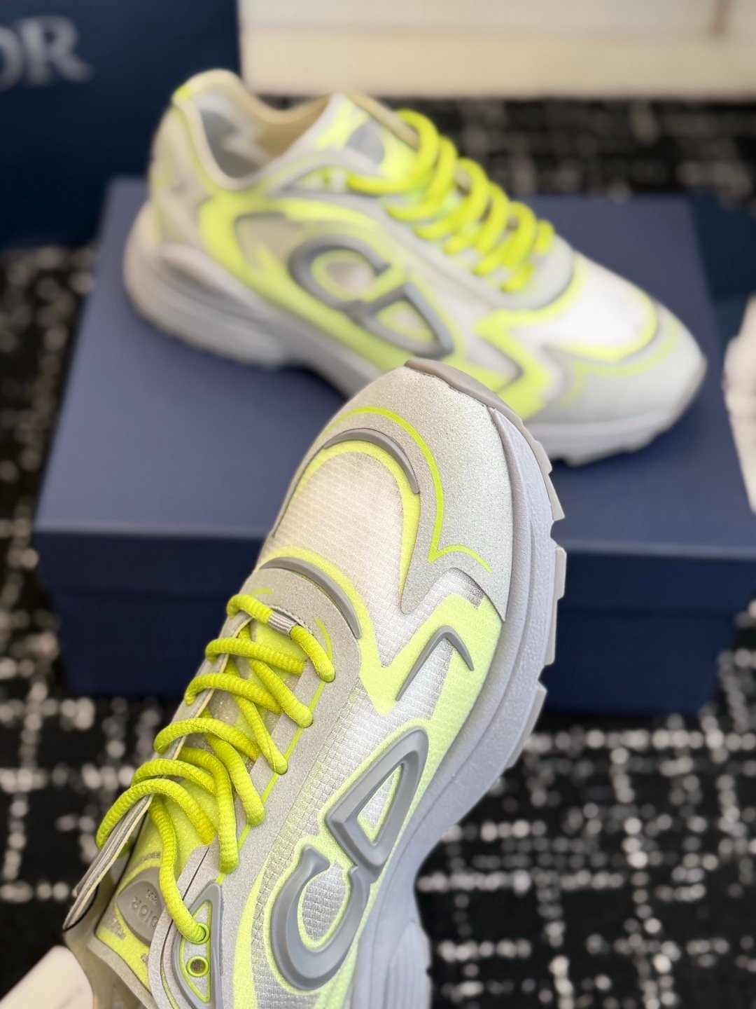 Dior B30 Countdown Tech Yellow/White Semi Transparant - Afbeelding 6