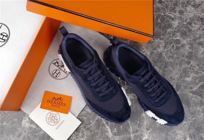Hermes Bouncing Sneaker Navy Blue White - Afbeelding 8