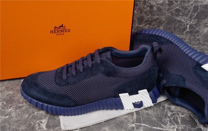 Hermes Bouncing Sneaker Navy Blue White - Afbeelding 7