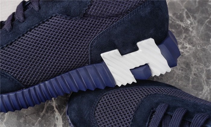 Hermes Bouncing Sneaker Navy Blue White - Afbeelding 6