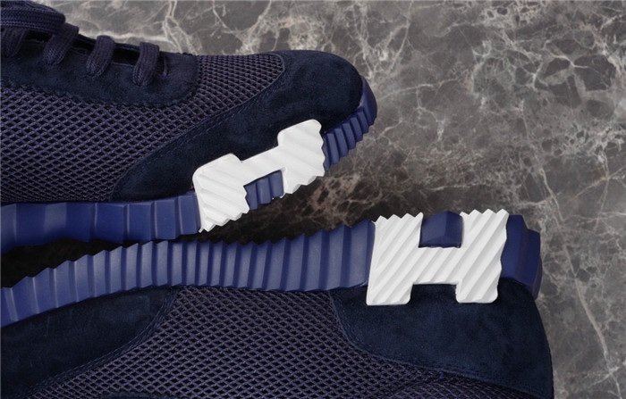 Hermes Bouncing Sneaker Navy Blue White - Afbeelding 5