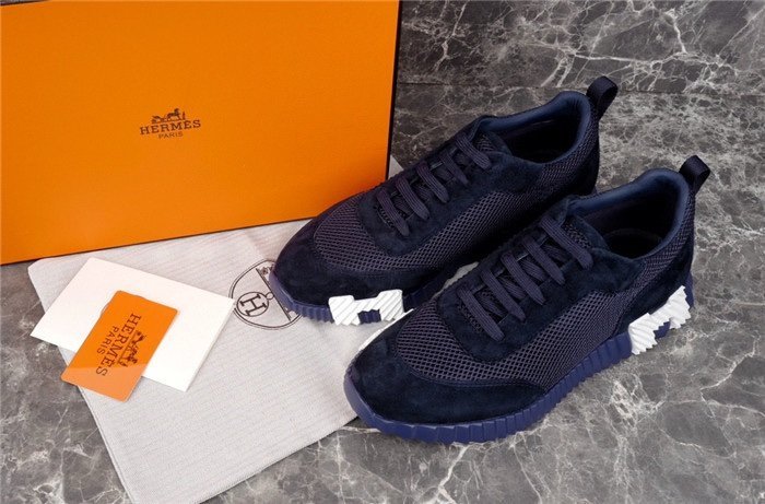 Hermes Bouncing Sneaker Navy Blue White - Afbeelding 4