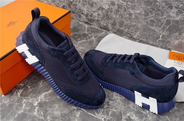 Hermes Bouncing Sneaker Navy Blue White - Afbeelding 3