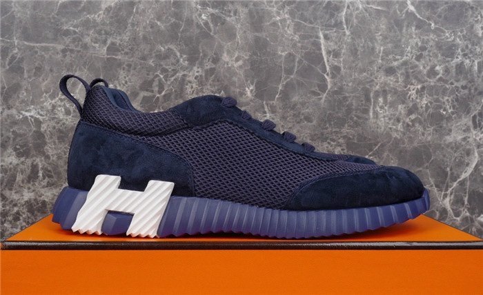 Hermes Bouncing Sneaker Navy Blue White - Afbeelding 2