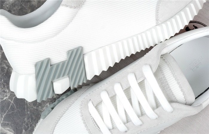 Hermes Bouncing Sneaker White Grey - Afbeelding 5