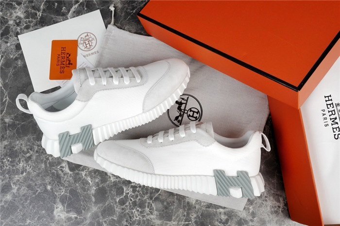 Hermes Bouncing Sneaker White Grey - Afbeelding 7