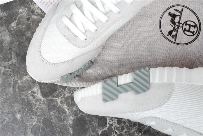 Hermes Bouncing Sneaker White Grey - Afbeelding 8